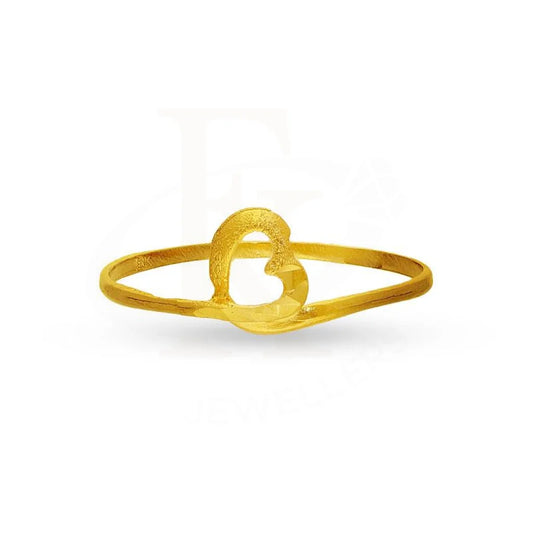 Gold Twisted Heart Ring 18Kt - Fkjrn18K2236 Rings