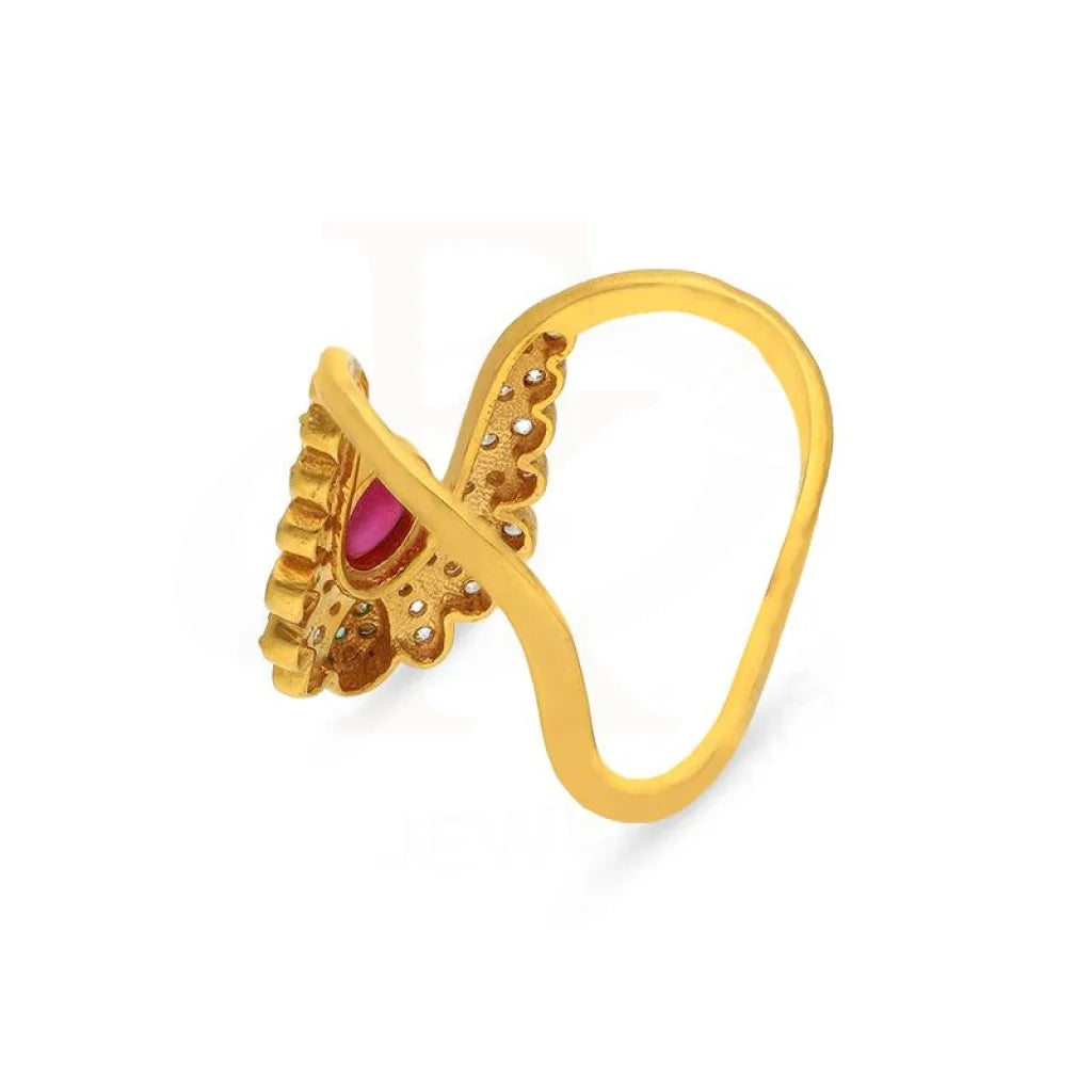 Gold Vanki Ring 22Kt - Fkjrn22K2798 Rings