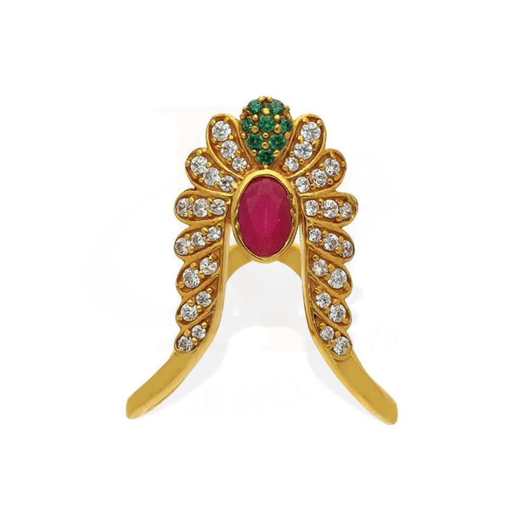 Gold Vanki Ring 22Kt - Fkjrn22K2798 Rings