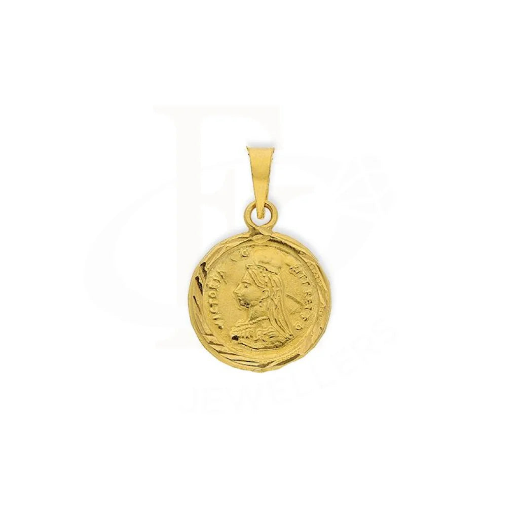 Gold Victoria Coin Pendant 18Kt - Fkjpnd18K2393 Pendants