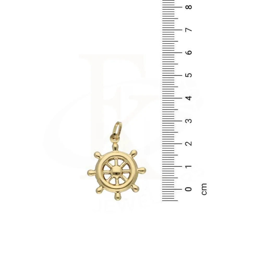 Gold Wheel Pendant 18Kt - Fkjpnd18K3132 Pendants