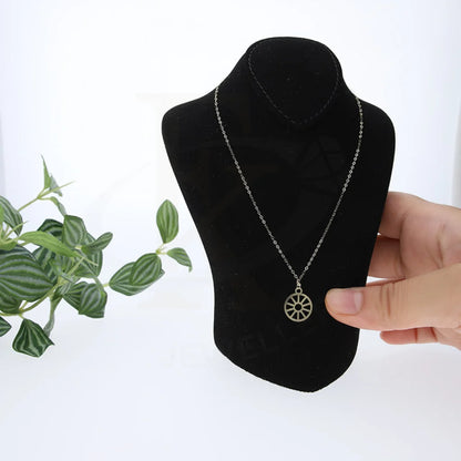 Gold Wheel Shaped Necklace 18Kt - Fkjnkl18Km5286 Necklaces