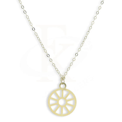 Gold Wheel Shaped Necklace 18Kt - Fkjnkl18Km5286 Necklaces