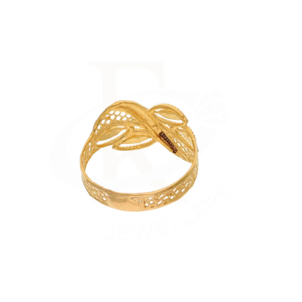 Gold Zirconia Ring 21Kt - Fkjern18Km8410 Rings