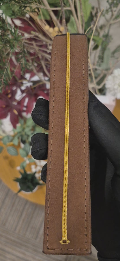 Gold Spiral Chain Bracelet 21KT - FKJBRL21KM11552