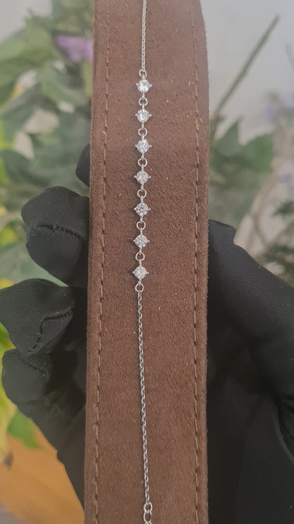 Sterling Silver 925 Everyday Sparkle Bracelet - FKJBRLSL10631