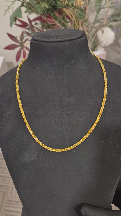 Gold Braided Chain 21KT - FKJCN21KM11863