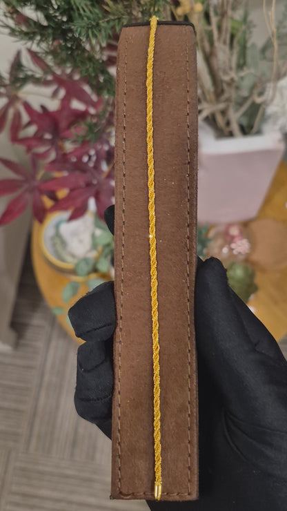 Gold Rope Chain Bracelet 21KT - FKJBRL21KM11672