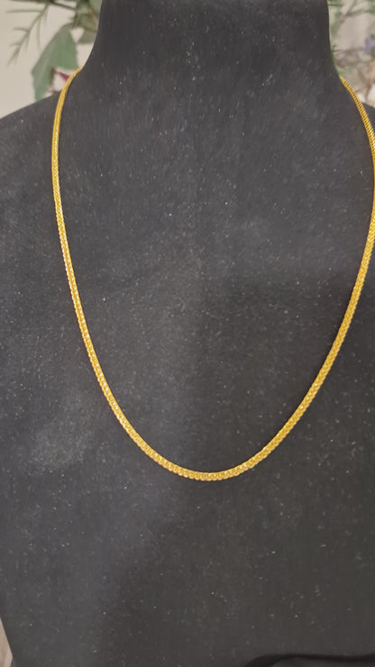 Gold Cluster Chain 21KT - FKJCN21KM11867