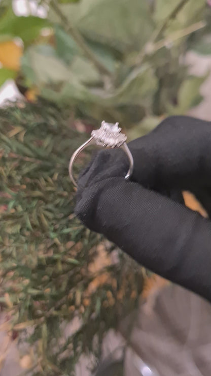 Sterling Silver 925 Square Radiance Ring - FKJRNSL10773