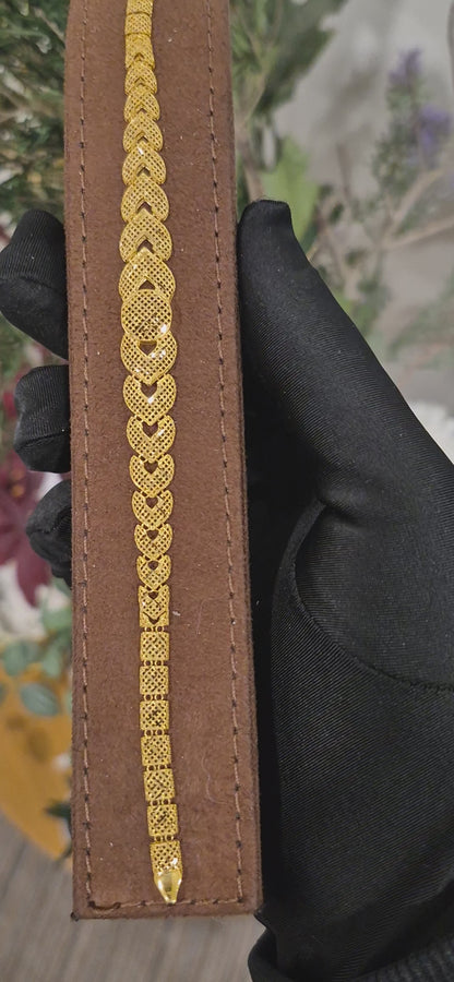 Gold Eternal Shine Bracelet 21KT - FKJBRL21KM11556