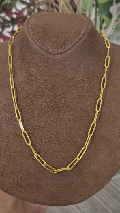 <tc>سلسلة ذهب بتصميم الوصلات البسيطة عيار 21 قيراط - FKJCN21KM11578</tc>