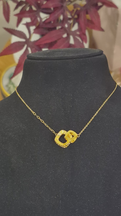 Gold Elegant Necklace 21KT - FKJNKL21KM11737