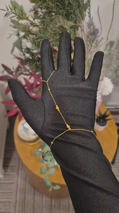 Gold Hand Harness Bracelet 21KT - FKJBRL21KM12035