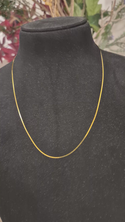 سلسلة ذهبية على شكل صندوق 21 قيراط - FKJCN21KM11692
