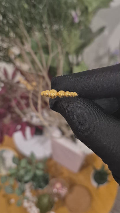 Gold Balls Design Ring 21KT - FKJRN21KM11908