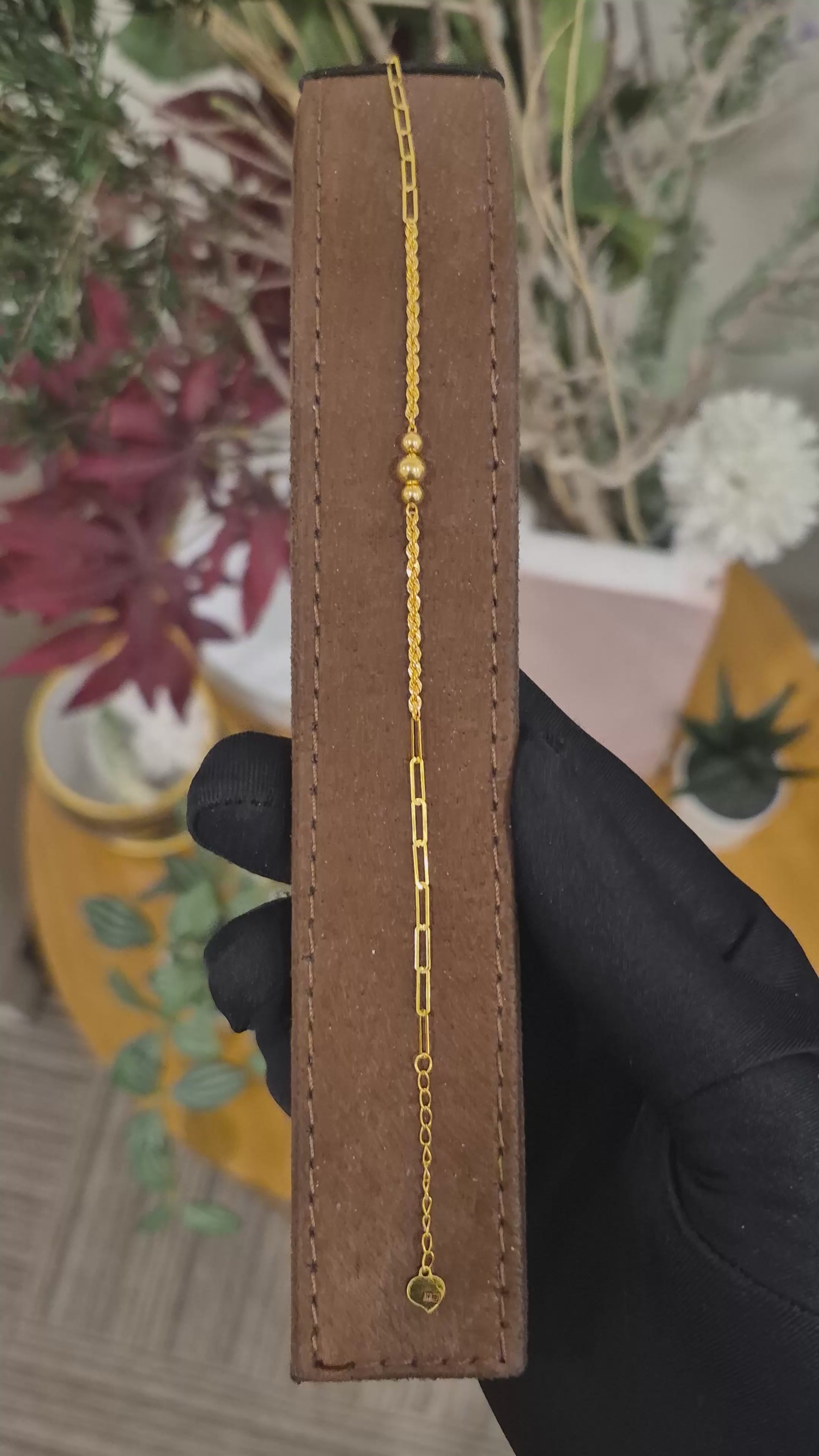سوار ذهبي بسيط 21 قيراط - FKJBRL21KM12020