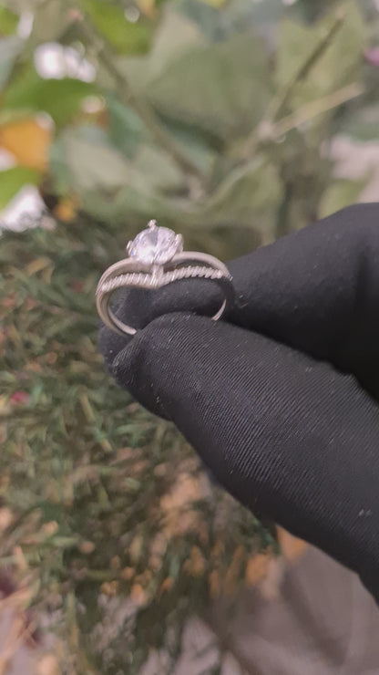 Sterling Silver 925 Chevron Ring - FKJRNSL10762