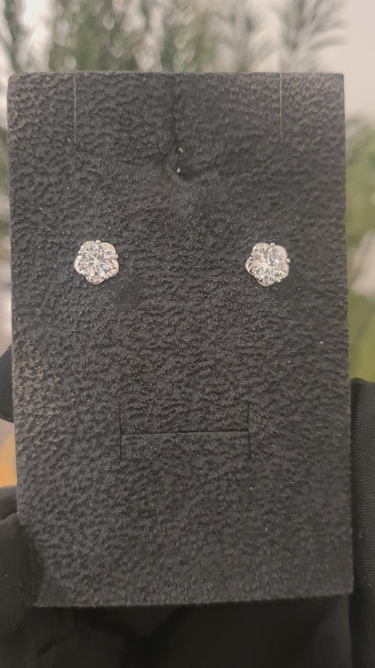 Sterling Silver 925 Luxe Round Earrings - FKJERNSL10842