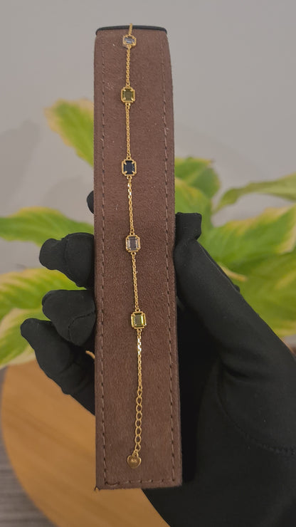 Sterling Silver 925 Chic Stone Bracelet - FKJBRLSL10567