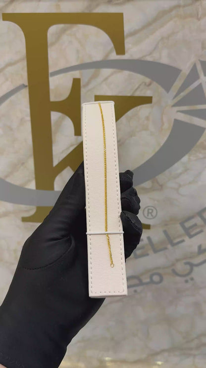 Gold Rope Bracelet 21KT - FKJBRL21KM8365