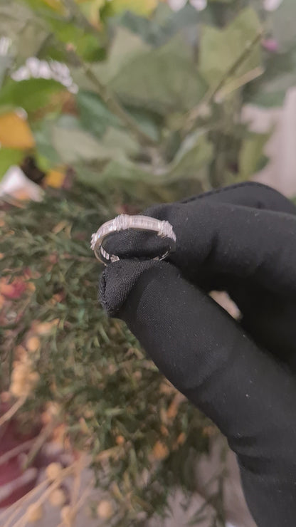 Sterling Silver 925 Cluster Band Ring - FKJRNSL10771