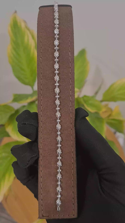 <tc>سوار خرز كلاسيكي من الفضة الإسترليني 925 - FKJBRLSL10533</tc>