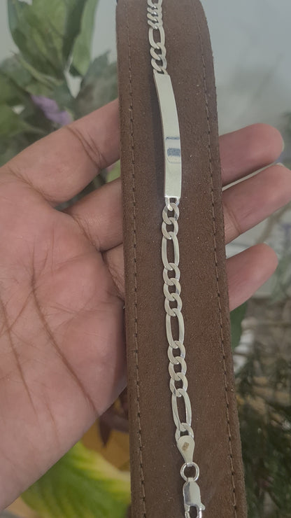 Sterling Silver 925 Classic Bar Bracelet - FKJBRLSL10630