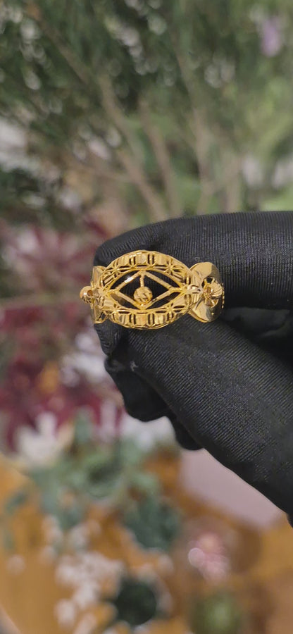 Gold Symmetry Ring 21KT - FKJRN21KM11178