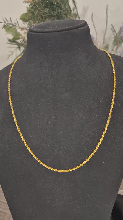 Gold Interlink Chain 21KT - FKJCN21KM11781