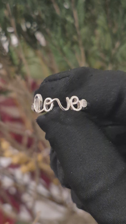 Sterling Silver 925 Love Ring - FKJRNSL10967