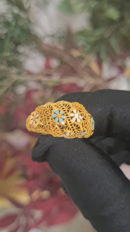 Gold Turkish Design Ring 21KT - FKJRN21KM10454