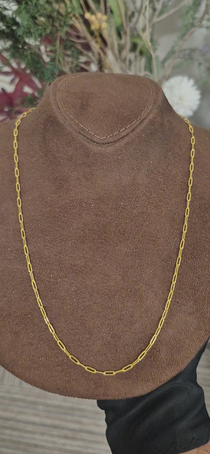 Gold Minimal Link Chain 21KT - FKJCN21KM11577