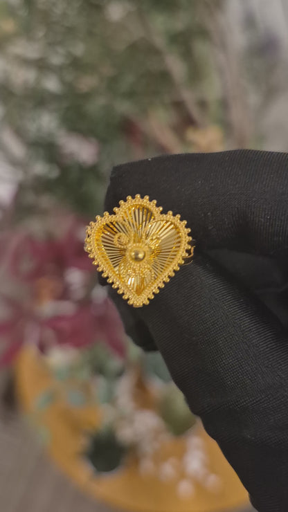 خاتم ذهبي بتصميم تركي 21 قيراط - FKJRN21KM11758