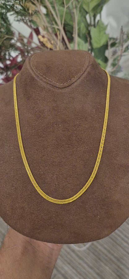 Gold Smooth Link Chain 21KT - FKJCN21KM11581