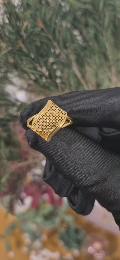 Gold Framework Ring 21KT - FKJRN21KM11182