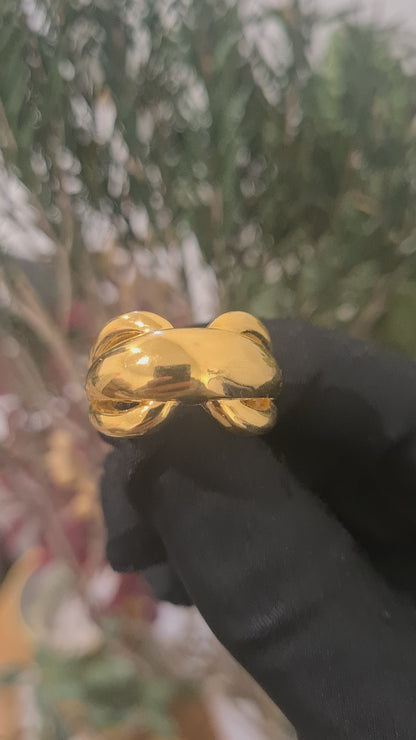 Gold Chunky Ring 21KT - FKJRN21KM10883