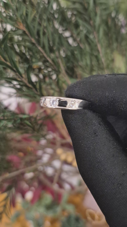 Sterling Silver 925 Center Stone Ring - FKJRNSL11071