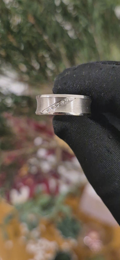 Sterling Silver 925 Wide Band Ring - FKJRNSL11080