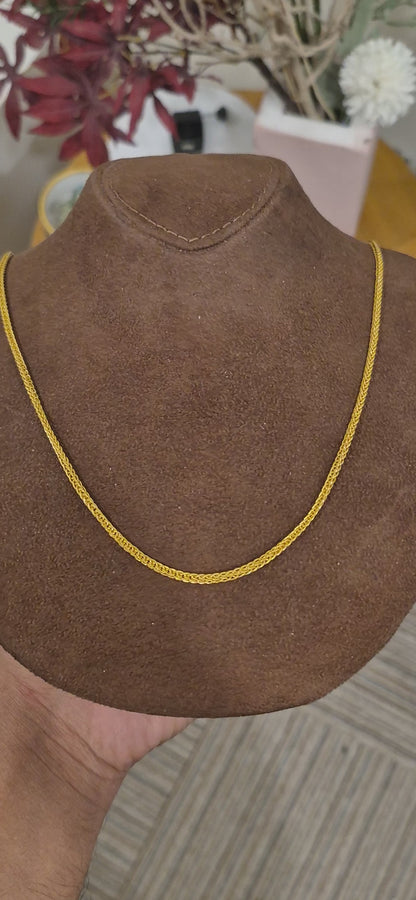 Gold Venetian Box Chain 21KT - FKJCN21KM11588