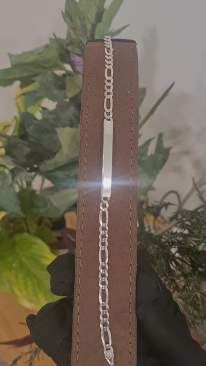 Sterling Silver 925 Classic Plate Bracelet - FKJBRLSL10633