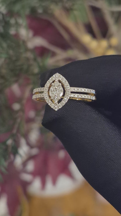 Round Brilliant Cut Diamond Ring in 18KT Yellow Gold - FKJRN18KMD12104