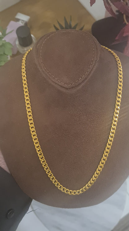 Gold Timeless Curb Chain 21KT - FKJCN21KM10402