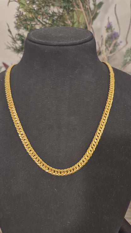 Gold Curb Chain 21KT - FKJCN21KM12018