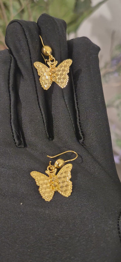 Gold Bead Butterfly 21KT - FKJERN21KM11421