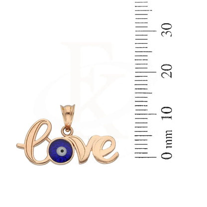 Rose Gold Love And Evil Eye Pendant 18Kt - Fkjpnd18K5226 Pendants