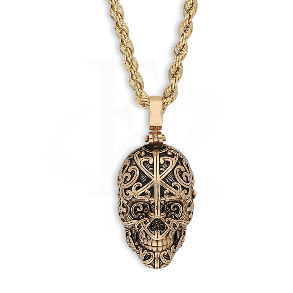 Rose Gold Necklace (Chain With Skull Pendant) 18Kt - Fkjnkl18K5458 Necklaces