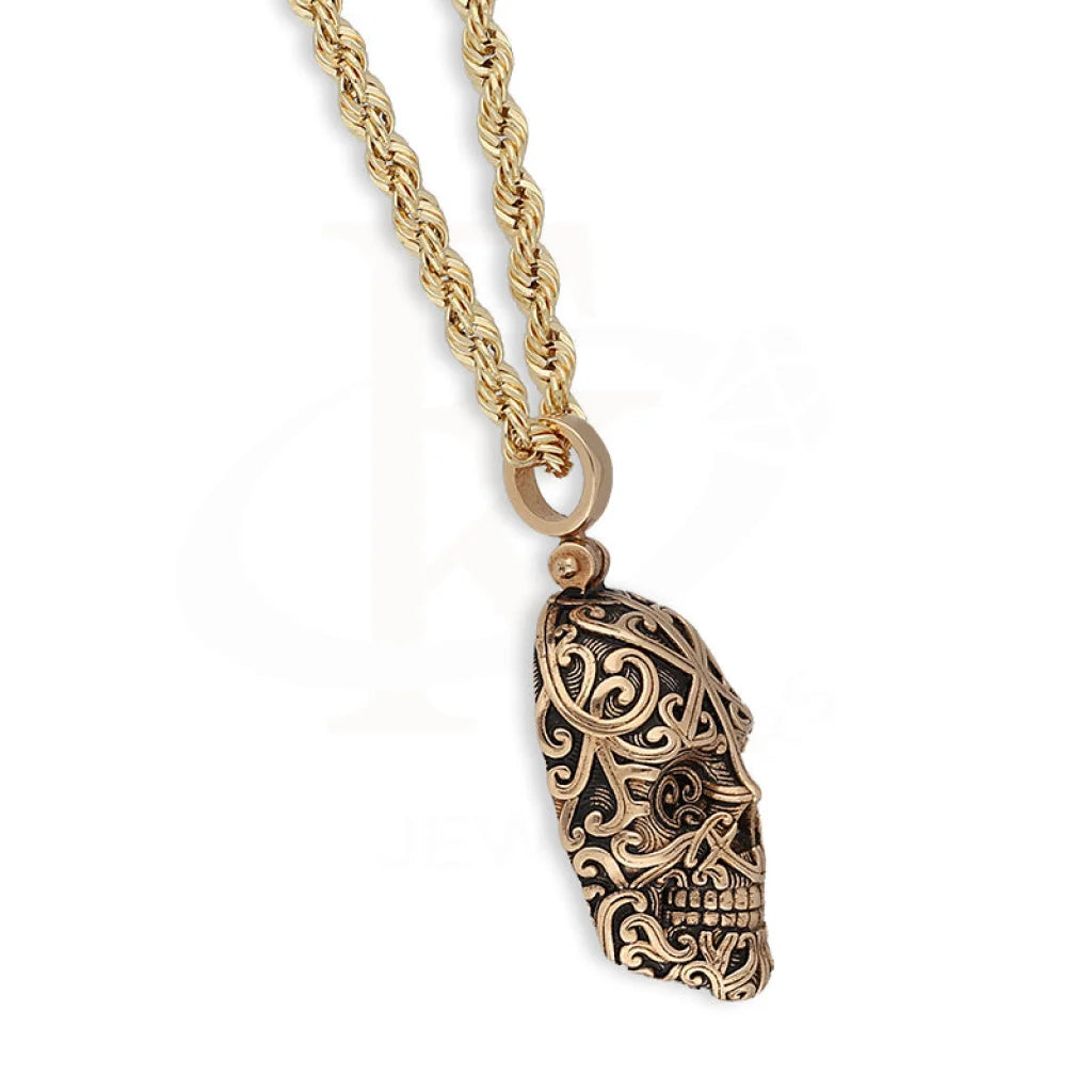 Rose Gold Necklace (Chain With Skull Pendant) 18Kt - Fkjnkl18K5458 Necklaces