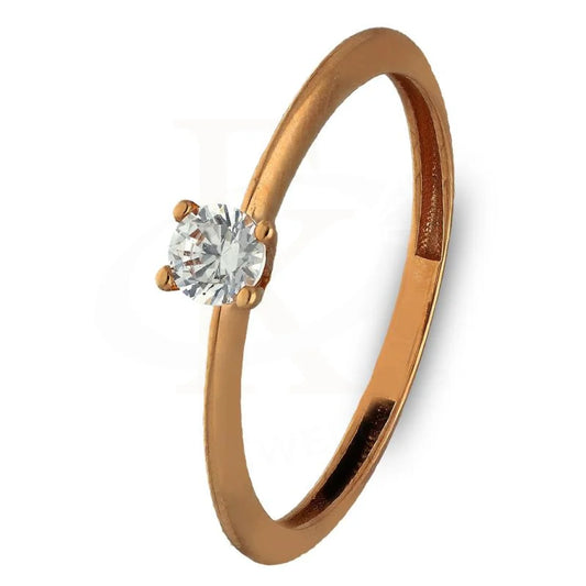 Rose Gold Solitaire Ring 18Kt - Fkjrn18K3371 Rings