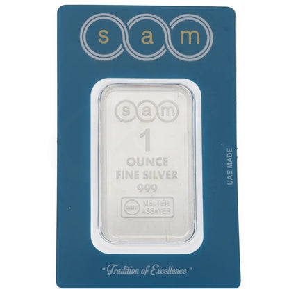 Sam Precious Metals 1 Ounce Silver Bar In 999 - Fkjgbrsl2216 Bars